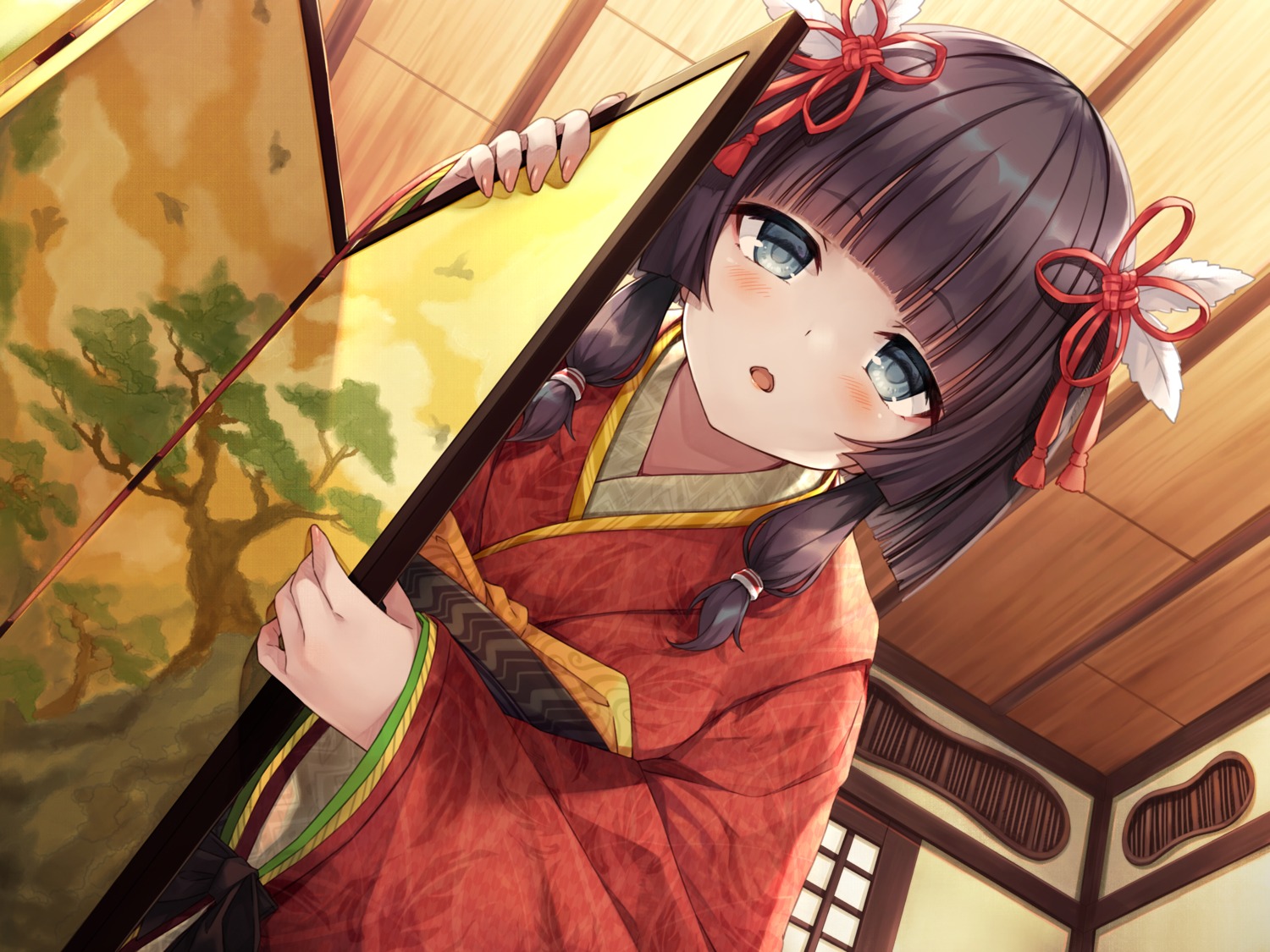 ayakashi_kyoushuutan hasumi_(hasubatake39) japanese_clothes whisp