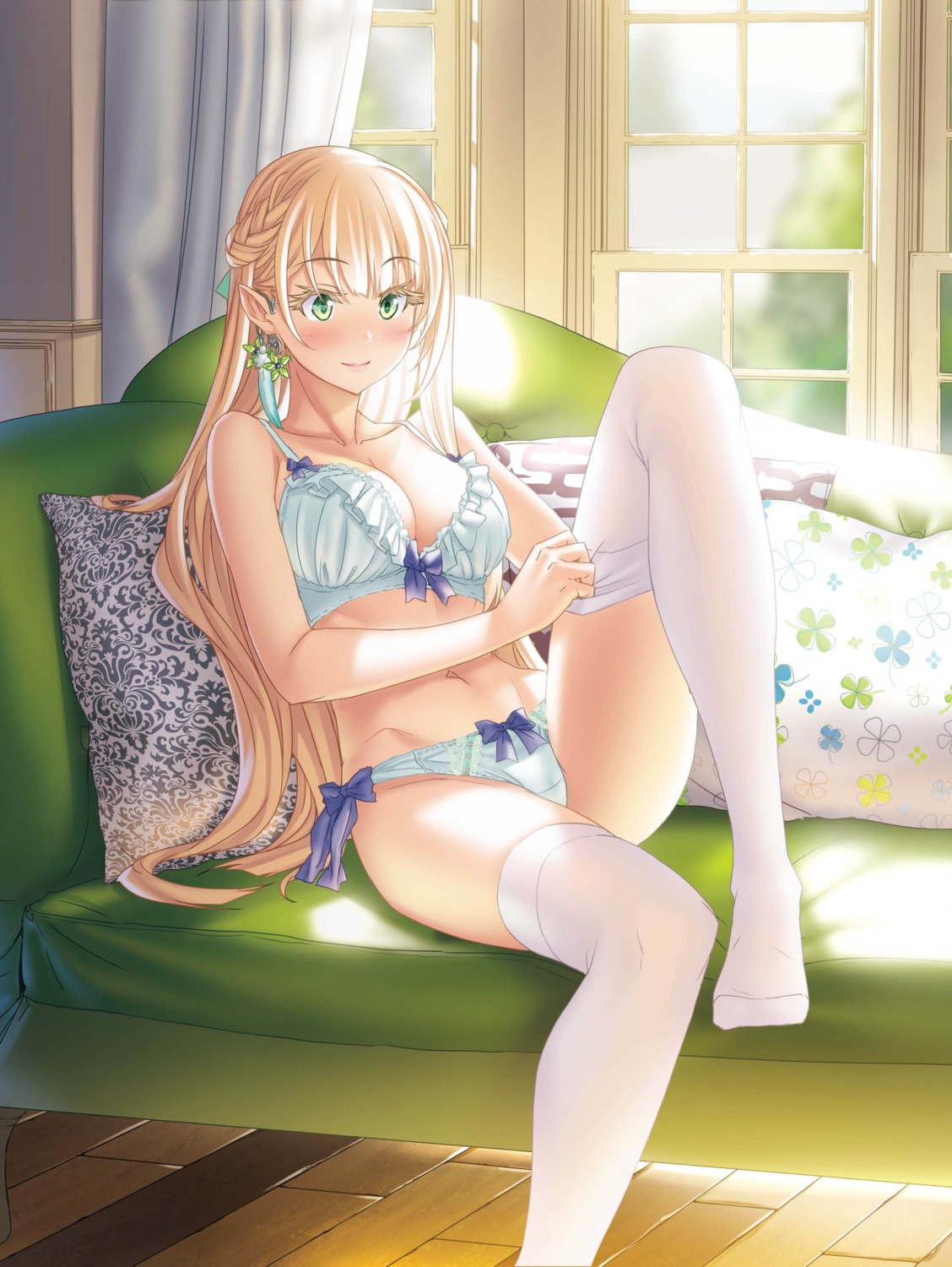kannatsuki_noboru lingerie ludivine_marie-ange_de_la_tréfle magical_explorer stockings thighhighs