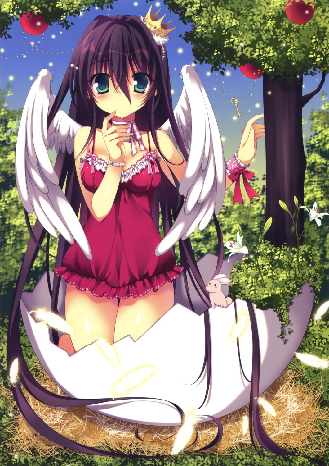 cleavage dress nanaroba_hana wings