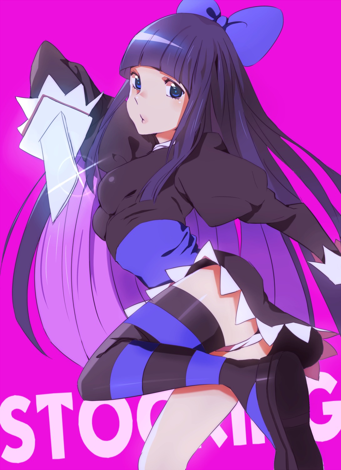 dress minami_haruya pantsu panty_&_stocking_with_garterbelt stocking sword thighhighs