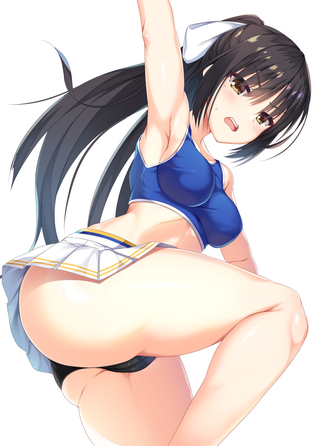 aria. cafe_stella_to_shinigami_no_chou cameltoe cheerleader pantsu shiki_natsume skirt_lift thong