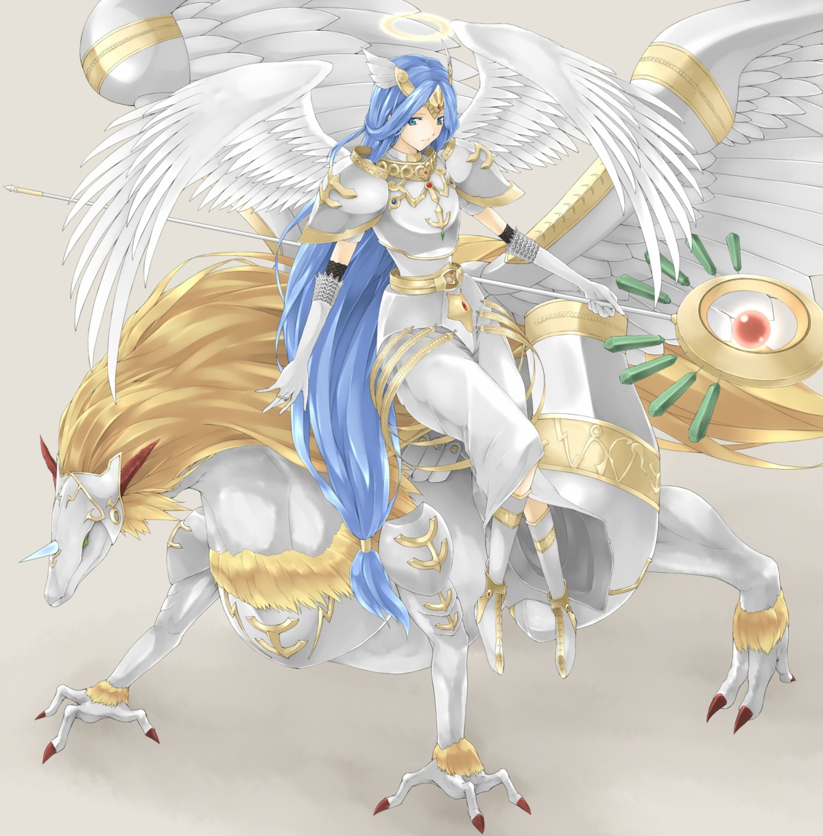 armor celestia_lightsworn_angel dress gragonith_lightsworn_dragon monster rr_(rr2) weapon wings yugioh