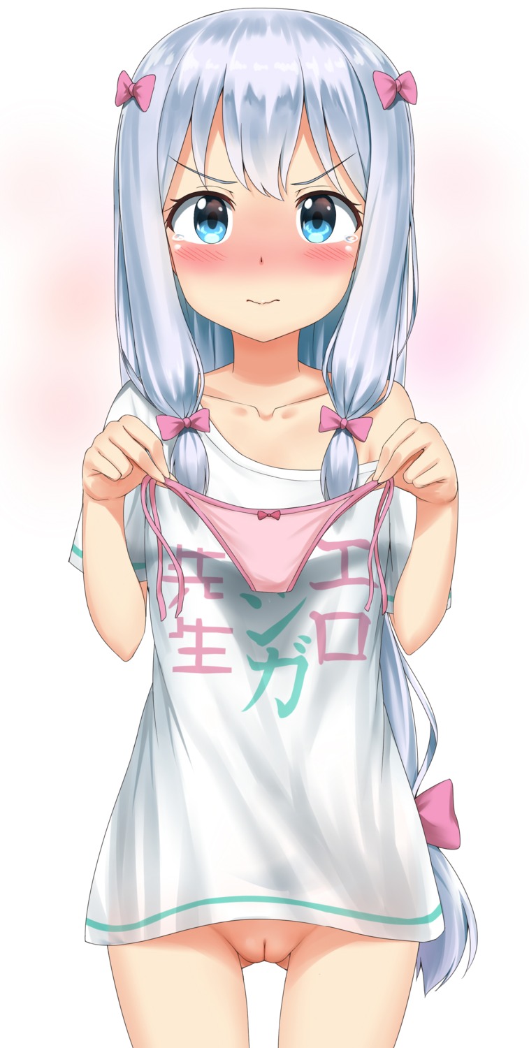 bottomless eromanga-sensei izumi_sagiri loli nedia_r no_bra pantsu pussy string_panties uncensored