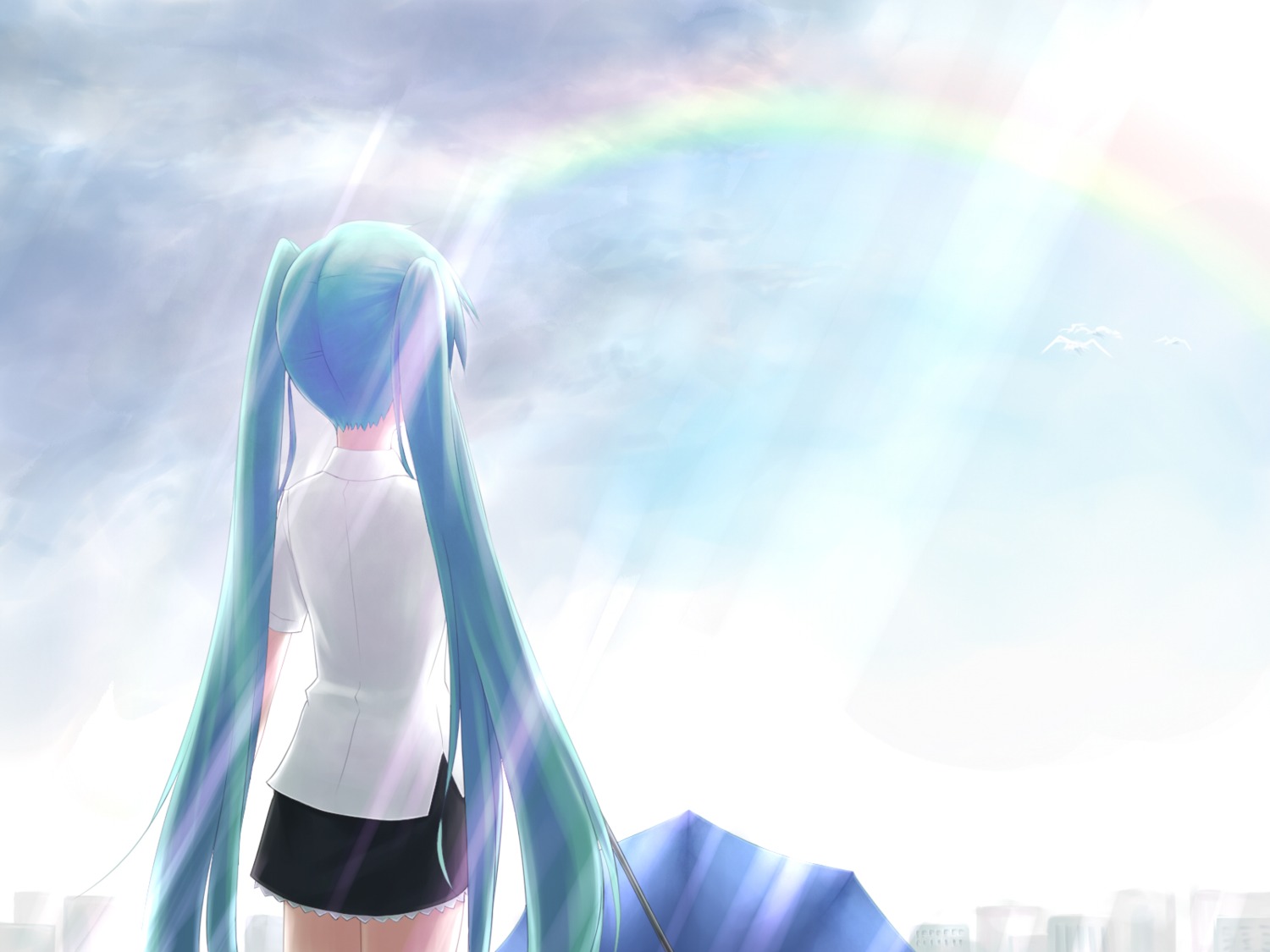 hatsune_miku komaki_kureha vocaloid wallpaper