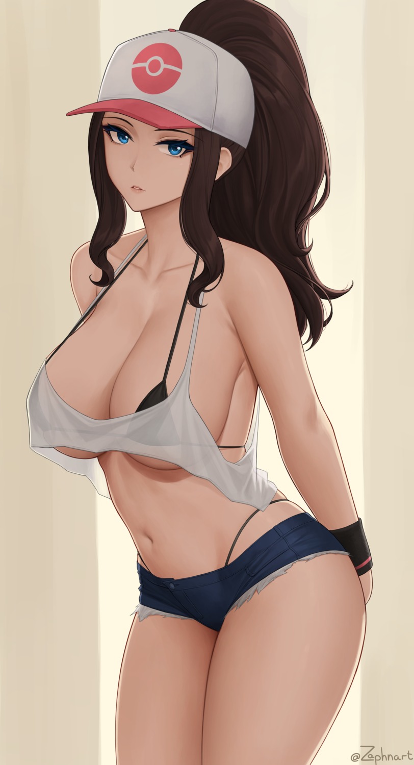 bikini pokemon pokemon_bw see_through swimsuits touko_(pokemon) zaphn