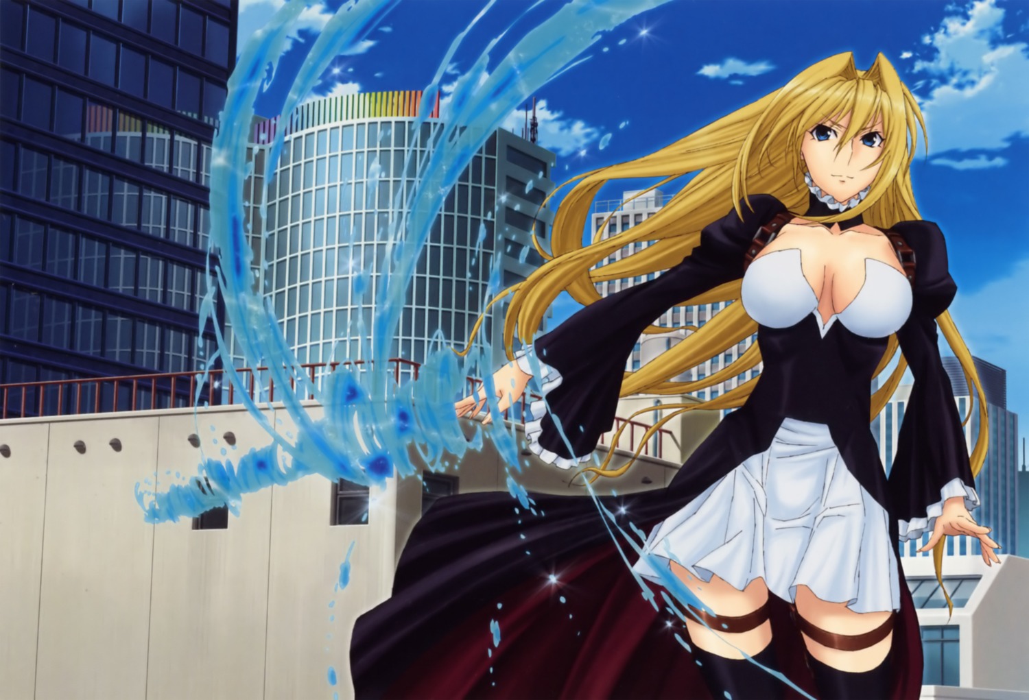 cleavage overfiltered sekirei thighhighs tsukiumi