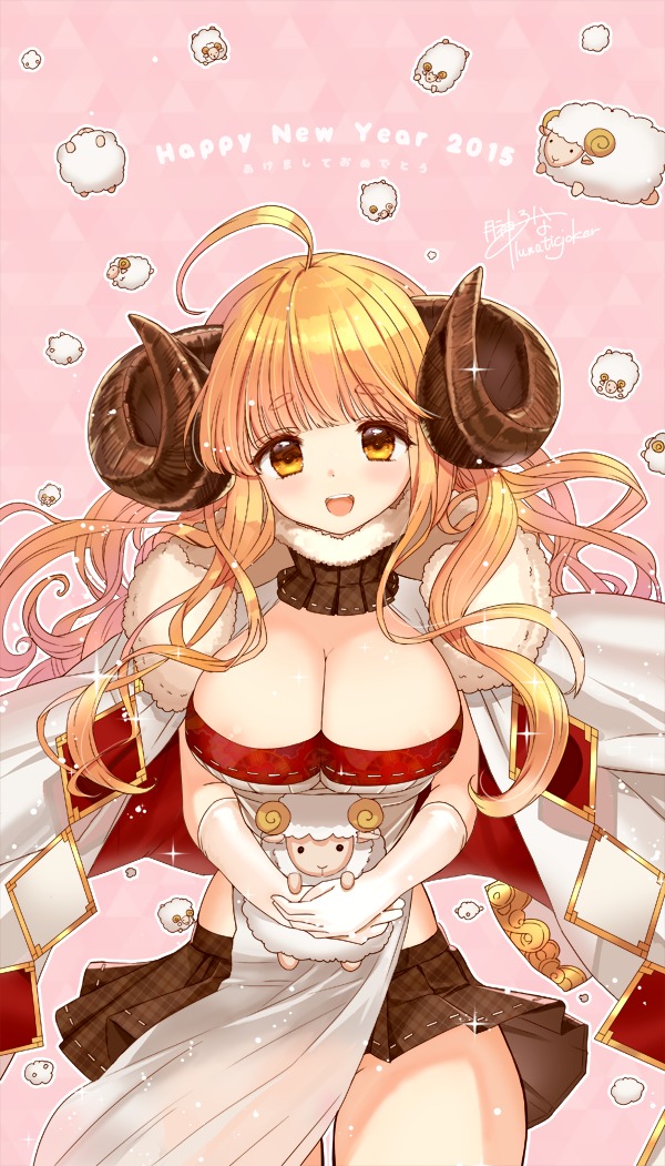 cleavage horns tsukigami_luna