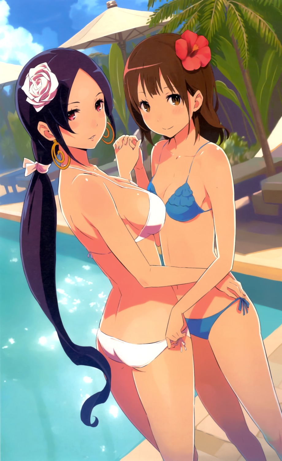 ass bikini cleavage conception ootsuka_shinichirou overfiltered swimsuits