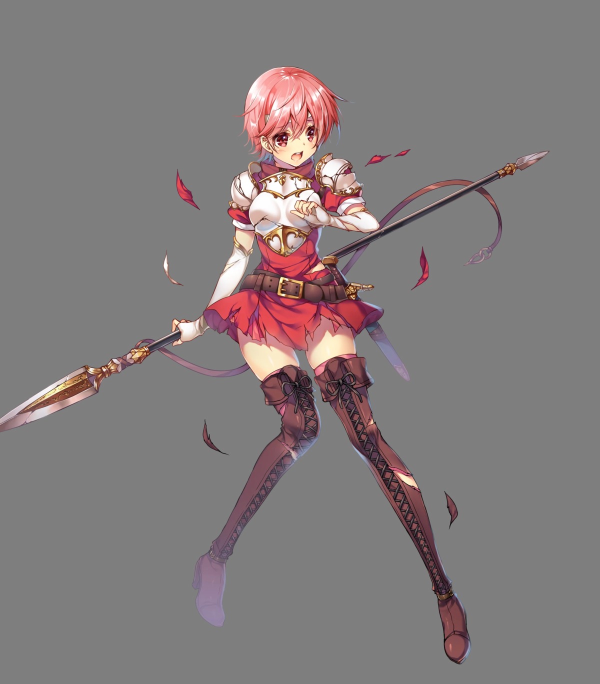 armor est_(fire_emblem) fire_emblem:_monshou_no_nazo fire_emblem_heroes heels miwabe_sakura thighhighs torn_clothes transparent_png weapon