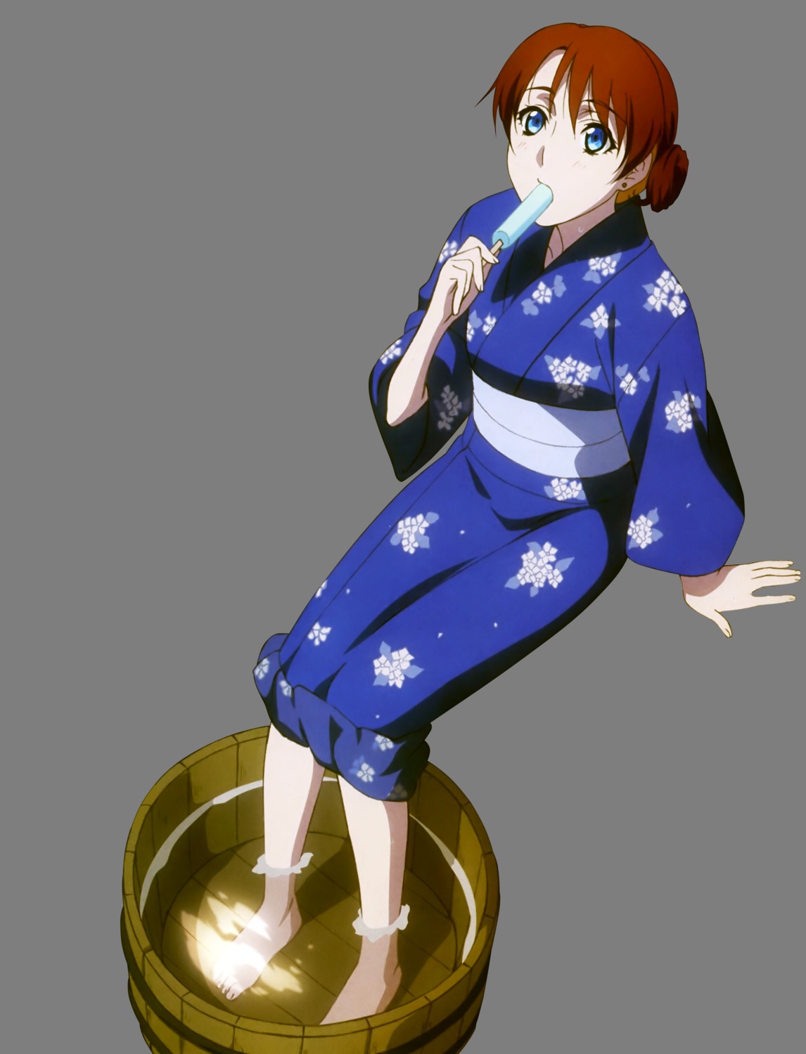 re:creators selestia_yupitiria suzuki_isamu transparent_png wet yukata