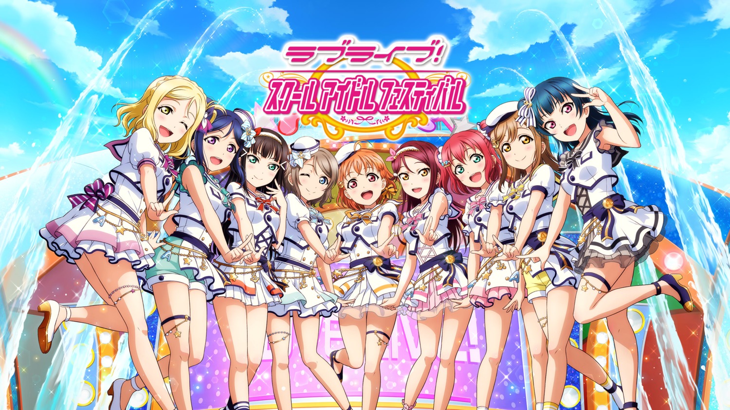 Love Live School Idol Festival Love Live Sunshine Kunikida Hanamaru Kurosawa Dia Kurosawa Ruby Matsuura Kanan Ohara Mari Sakurauchi Riko Takami Chika Tsushima Yoshiko Watanabe You Garter Heels See Through Tagme Wallpaper