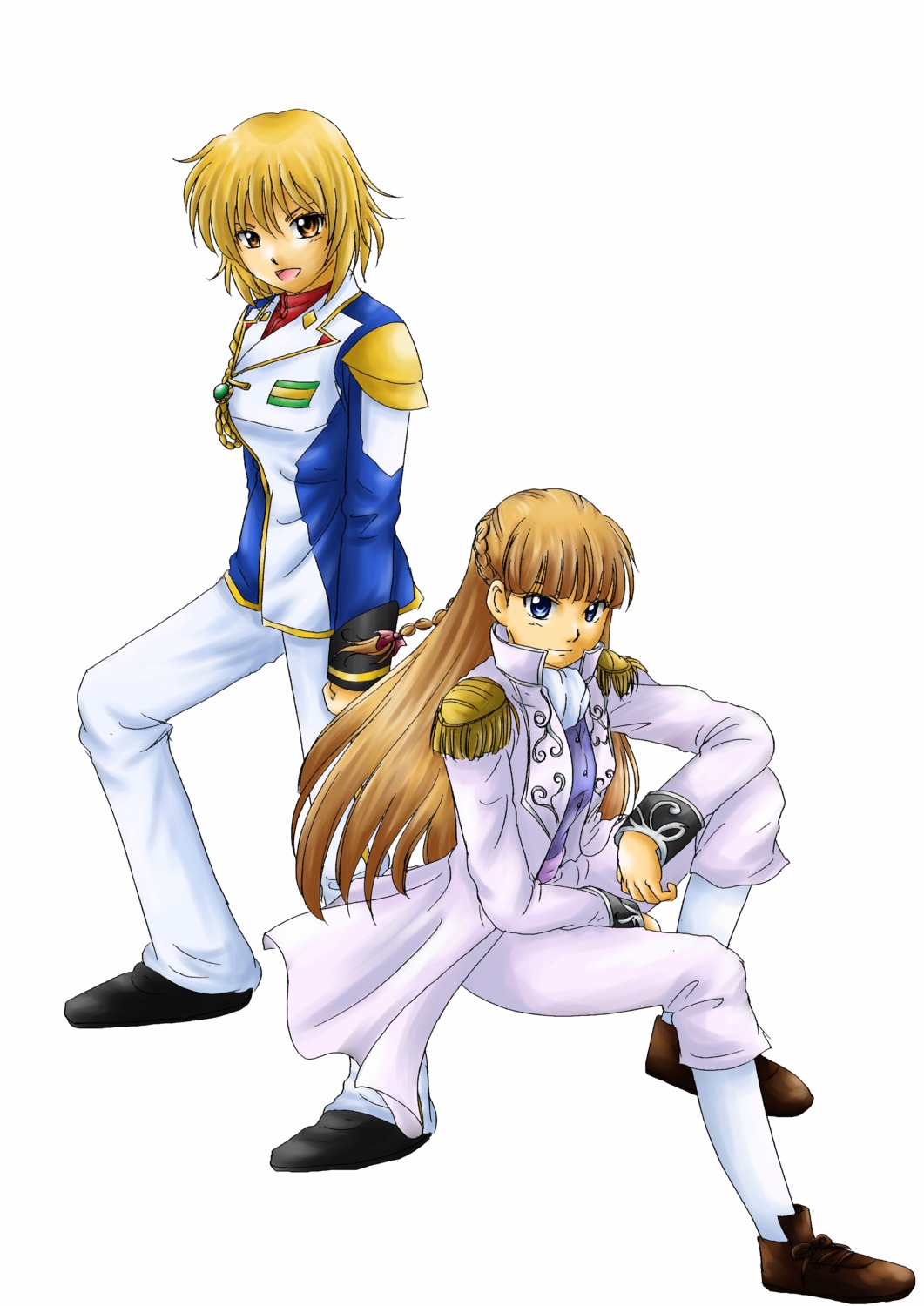 cagalli_yula_athha gundam gundam_seed gundam_wing relena_peacecraft tagme uniform