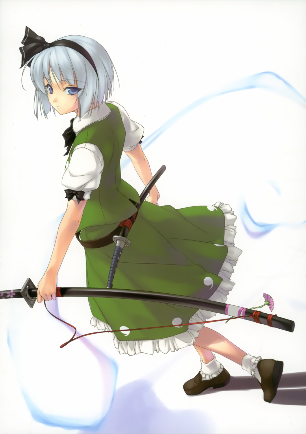 enhance_heart konpaku_youmu rokuwata_tomoe sword touhou