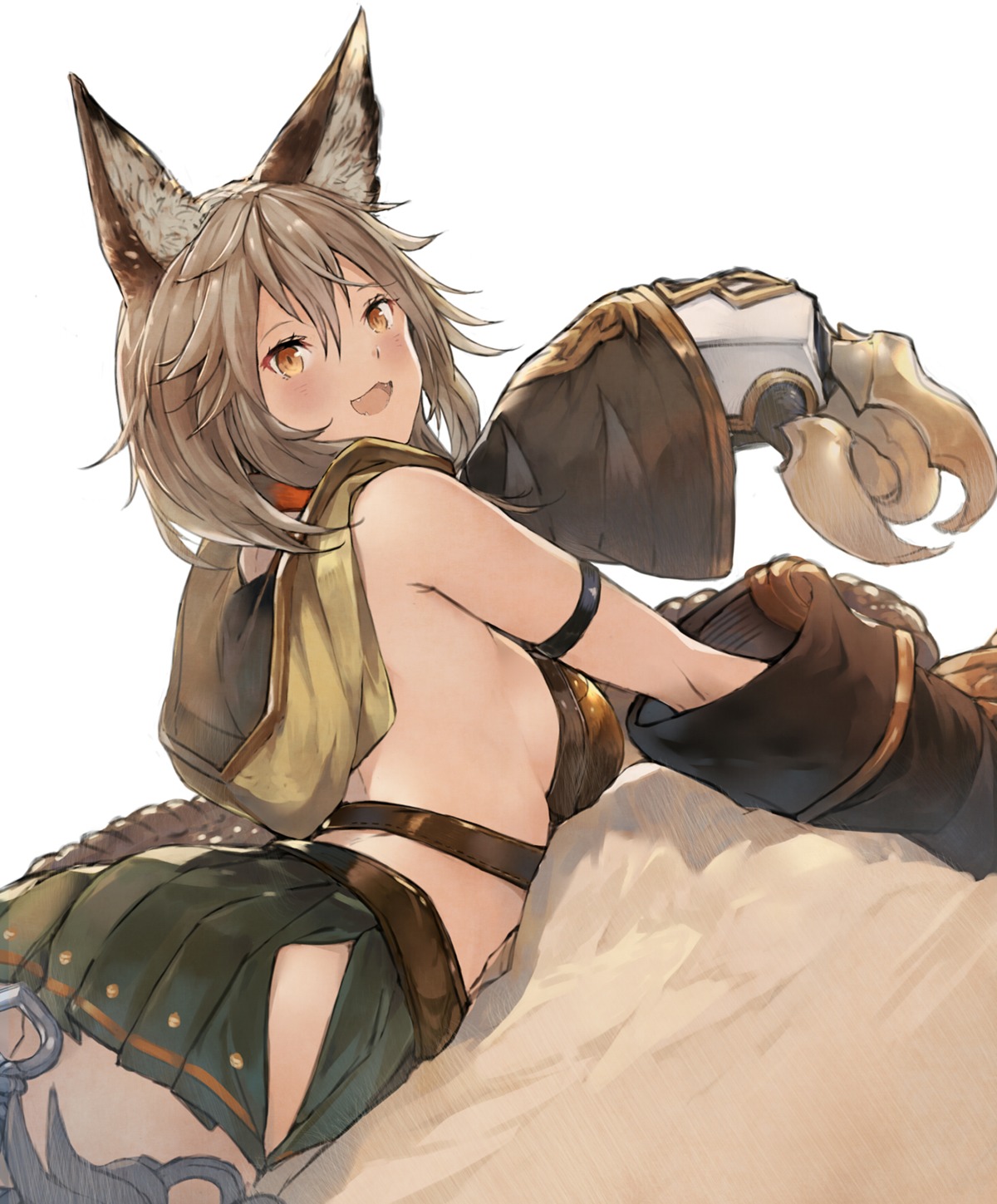 animal_ears granblue_fantasy no_bra sen_(granblue_fantasy) tokopi