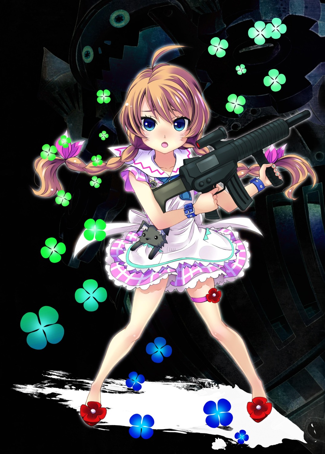 bomi dorothy_(zombie_panic) dress garter gun zombie_panic_in_wonderland