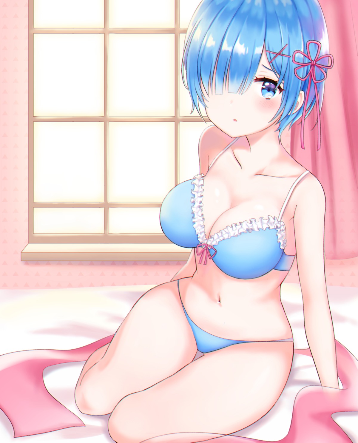 biya_(1024) bra pantsu re_zero_kara_hajimeru_isekai_seikatsu rem_(re_zero)