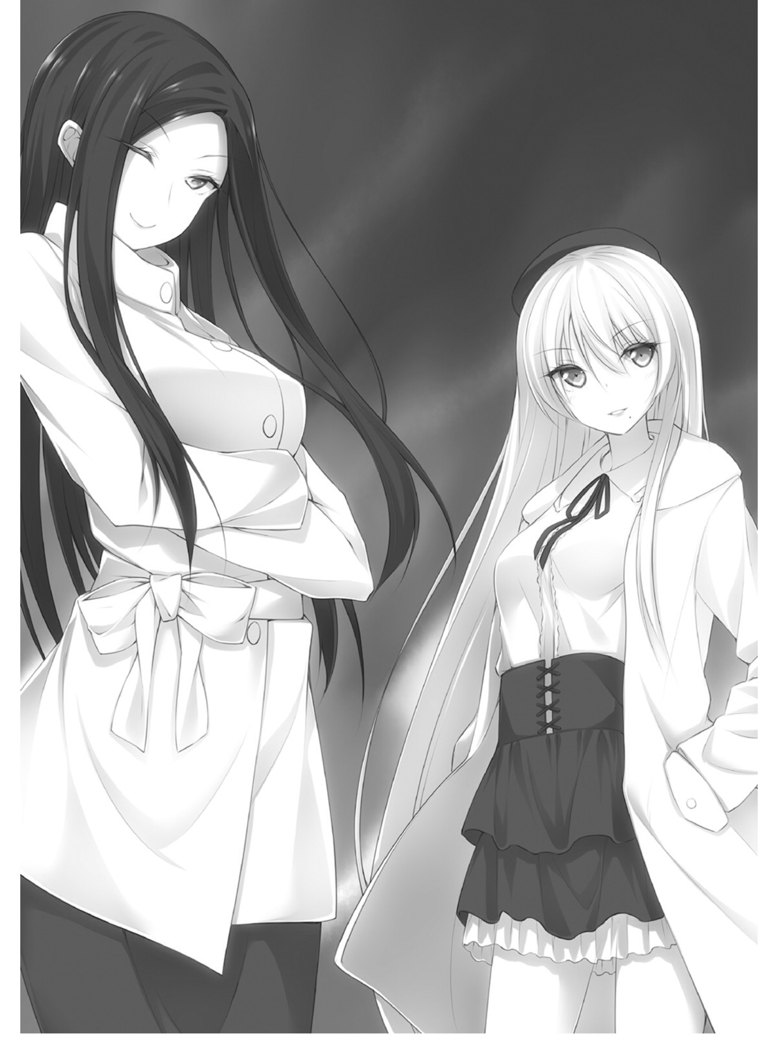 kisaki_ena luna_lia mahou_sensou monochrome