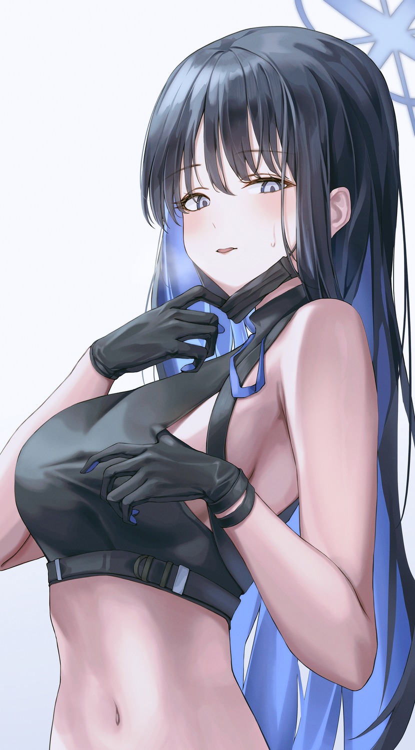 blue_archive halo joumae_saori moda_(mo_da_3) no_bra