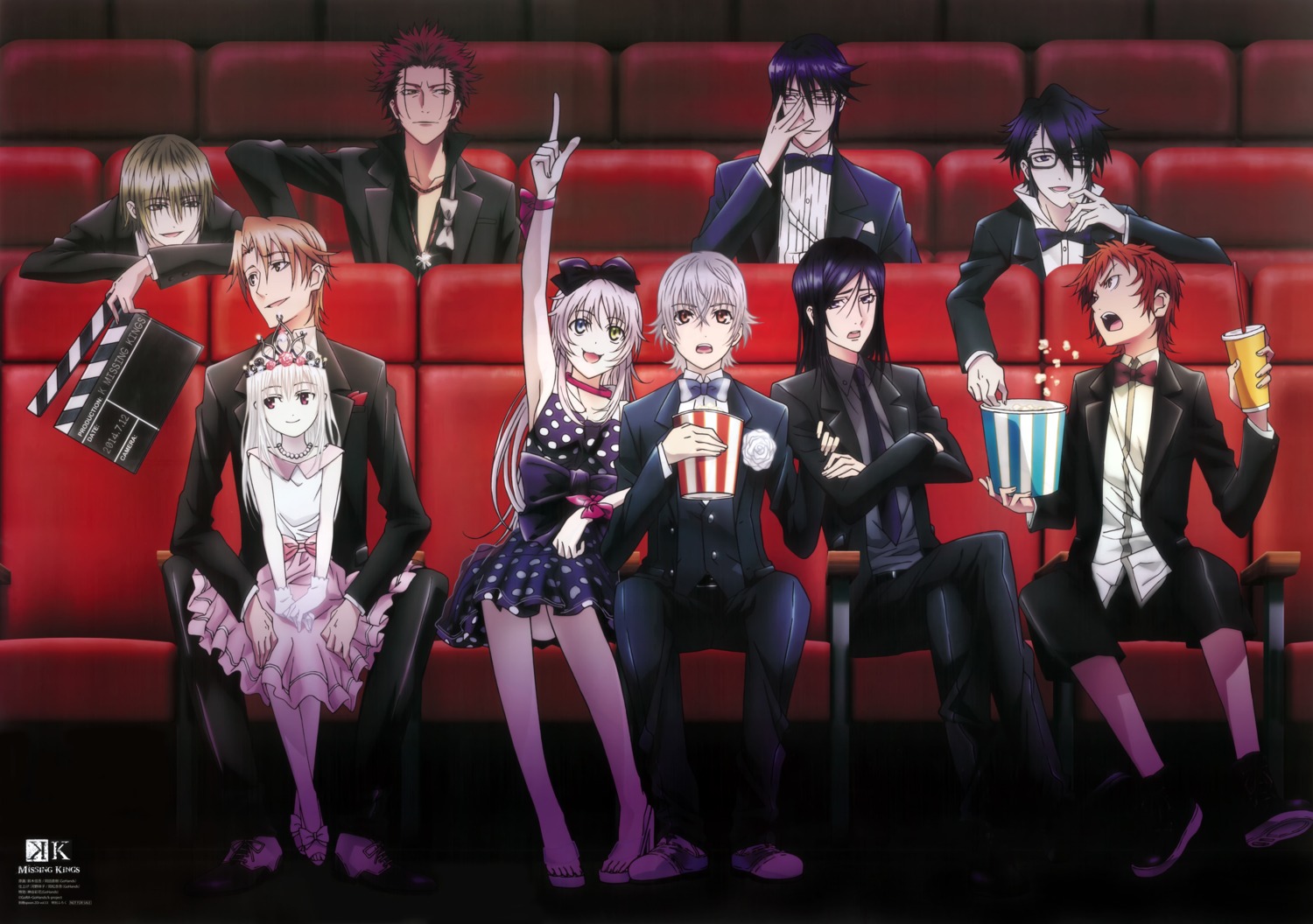 ameno_miyabi dress fushimi_saruhiko heterochromia isana_yashiro k kusanagi_izumo kushina_anna megane munakata_reisi okada_naoki suou_mikoto suzuki_shingo totsuka_tatara yata_misaki