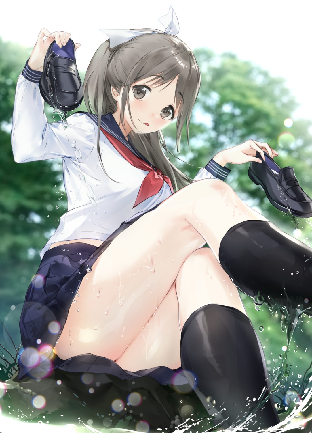 macciatto_(aciel02) seifuku skirt_lift wet