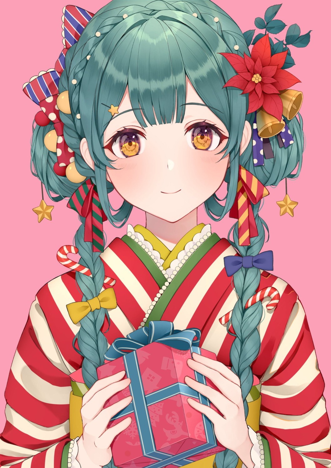 christmas kimono usamochi.