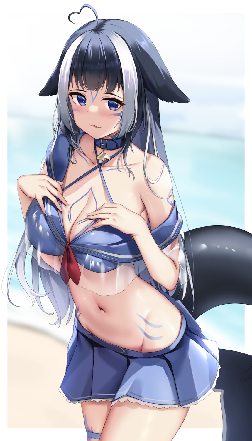 bikini garter indie_virtual_youtuber shylily skai_kun swimsuits tail