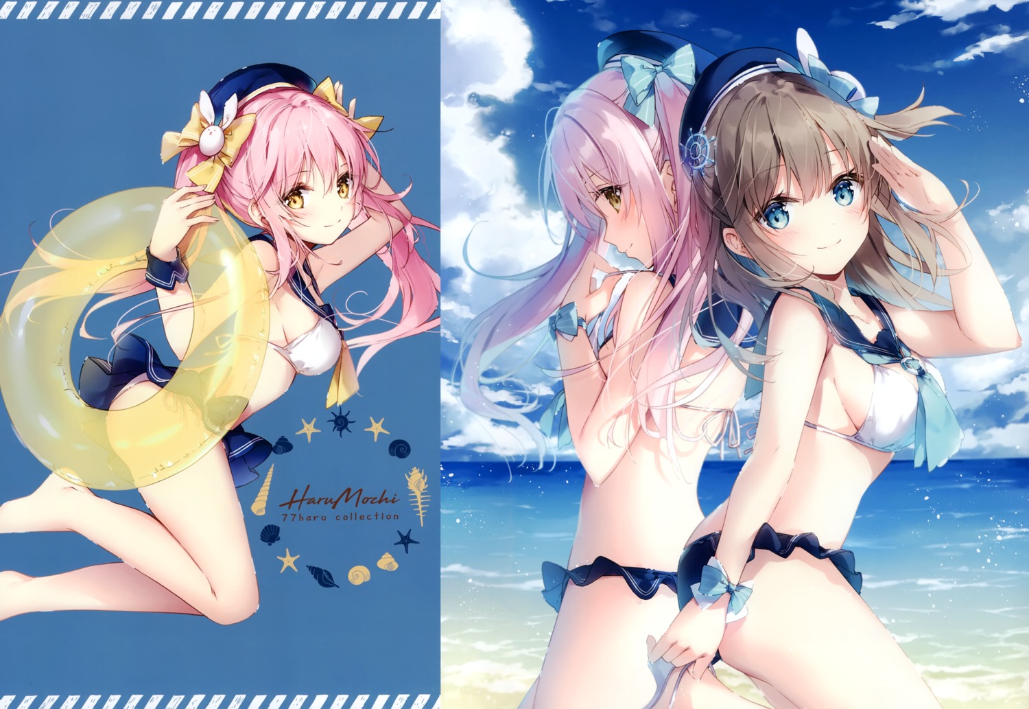 bikini haru_mochi mochizuki_shiina swimsuits