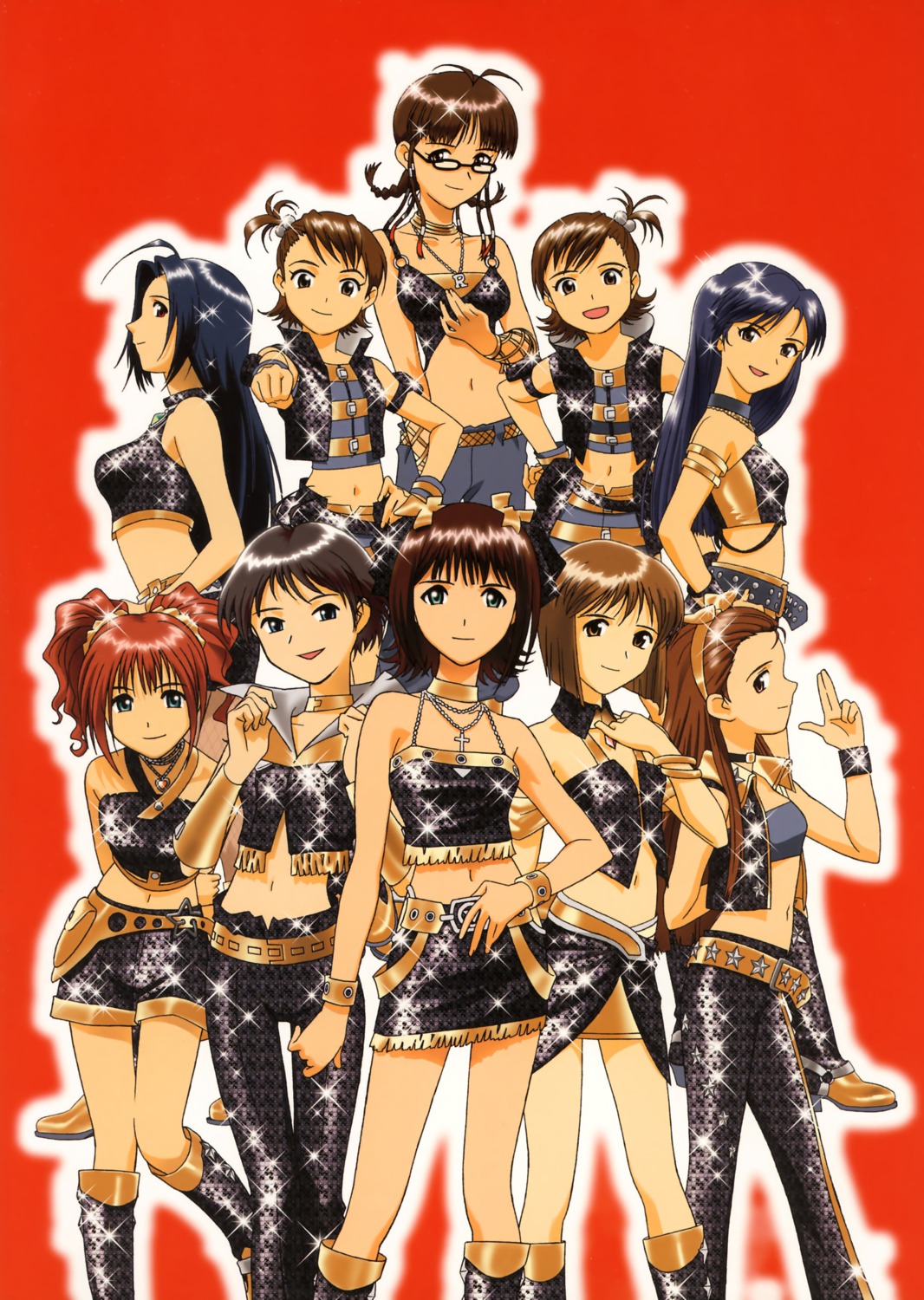 akizuki_ritsuko amami_haruka futami_ami futami_mami hagiwara_yukiho kikuchi_makoto kisaragi_chihaya kubooka_toshiyuki minase_iori miura_azusa takatsuki_yayoi the_idolm@ster