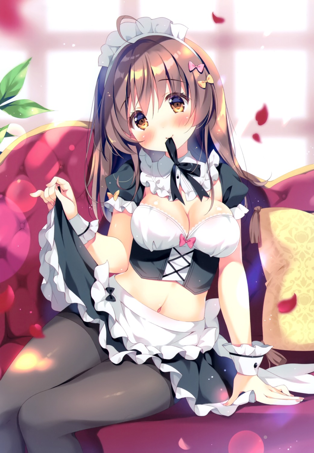 maid pan pantyhose skirt_lift