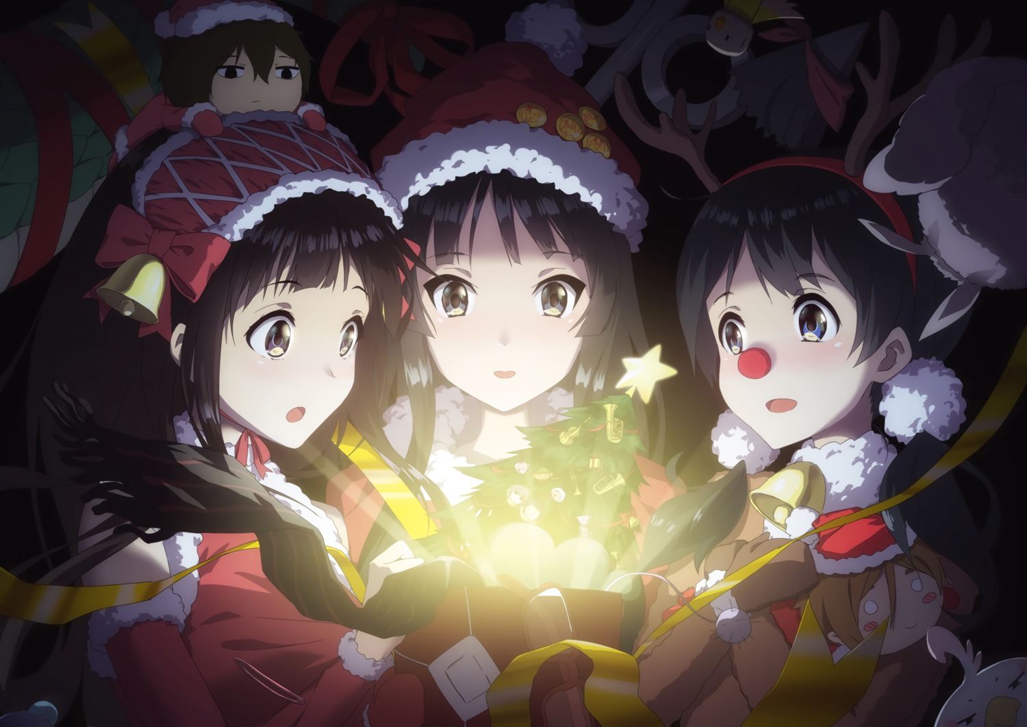 akiyama_mio amagi_brilliant_park chibi chitanda_eru christmas chuunibyou_demo_koi_ga_shitai! crossover dera_mochimazzi free! hibike!_euphonium horns hyouka ishida_shouya k-on! kanna_kamui kitashirakawa_tamako kobayashi-san_chi_no_maid_dragon koe_no_katachi kuriyama_mirai kyoukai_no_kanata macaron_(amagi_brilliant_park) moffle musaigen_no_phantom_world nichijou nishimiya_shouko ooji_mochizou oreki_houtarou sakamoto shinonome_nano tagme takanashi_rikka tamako_market tiramie tooru_(kobayashi-san_chi_no_maid_dragon) yakiimo