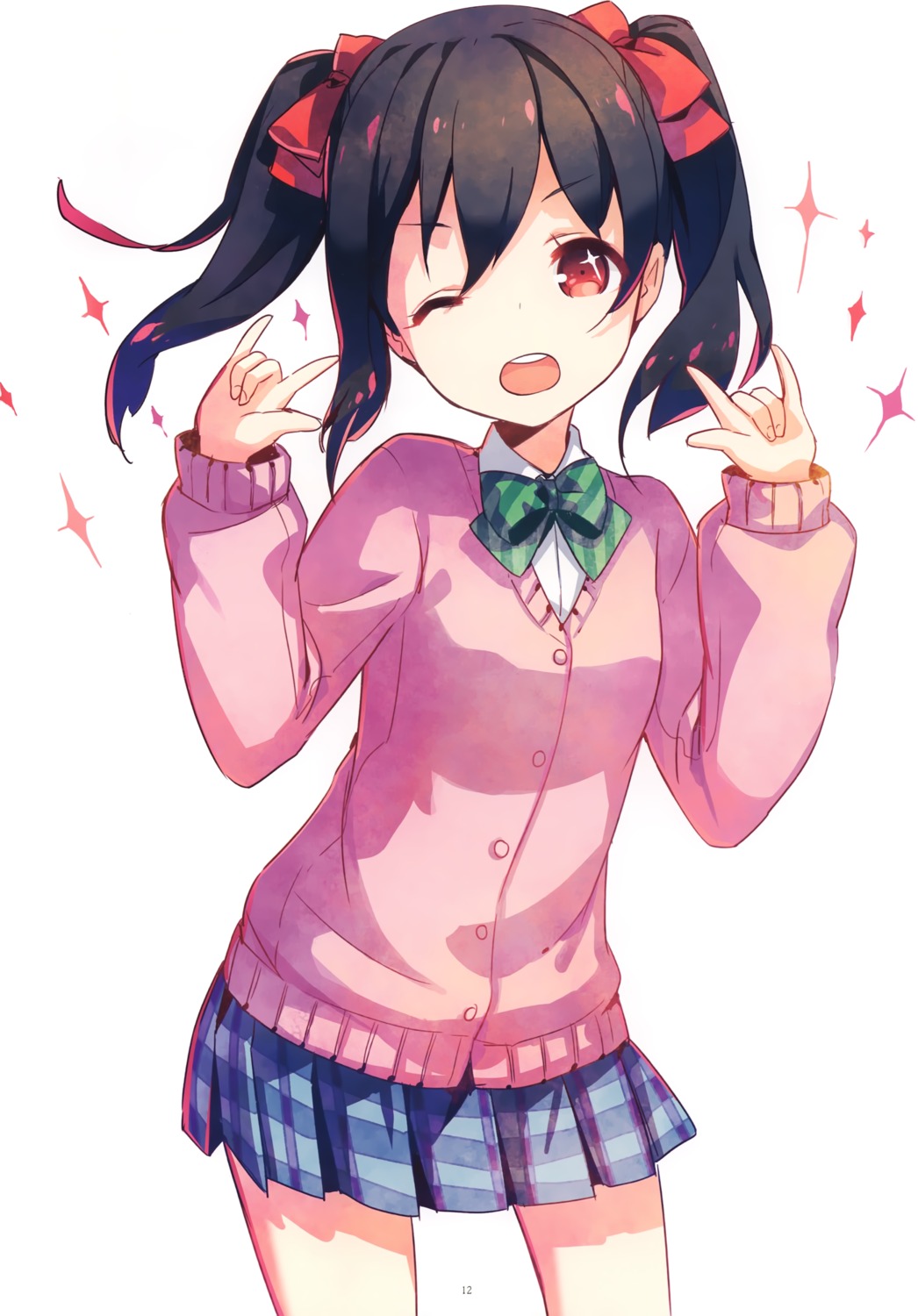 h2so4 love_live! possible_duplicate seifuku sweater yazawa_nico