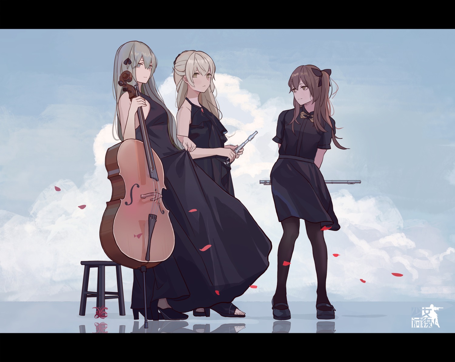 dress girls_frontline heels pantyhose she ump40_(girls_frontline) ump45_(girls_frontline) ump9_(girls_frontline)