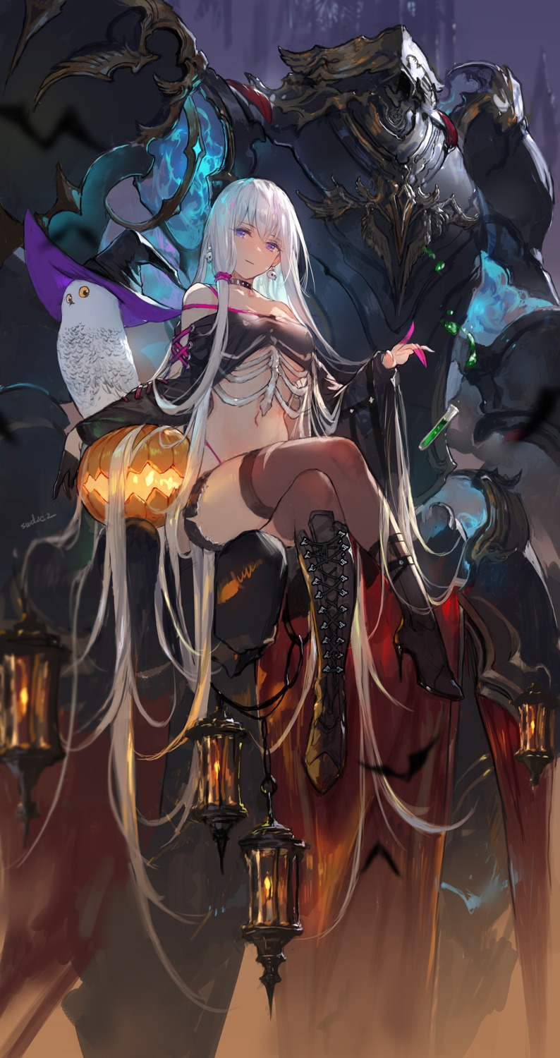 halloween no_bra swd3e2 thighhighs