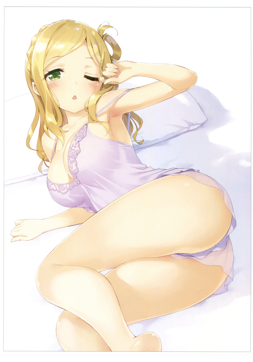 ass cleavage kani_biimu lingerie love_live!_sunshine!! luminocity ohara_mari