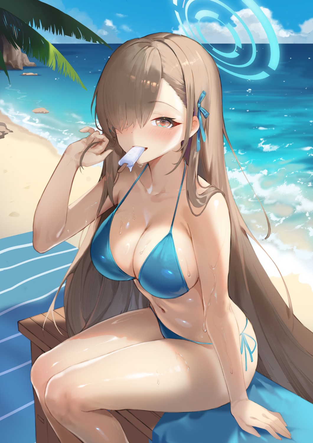 bikini blue_archive halo ichinose_asuna lcy_bingzi swimsuits