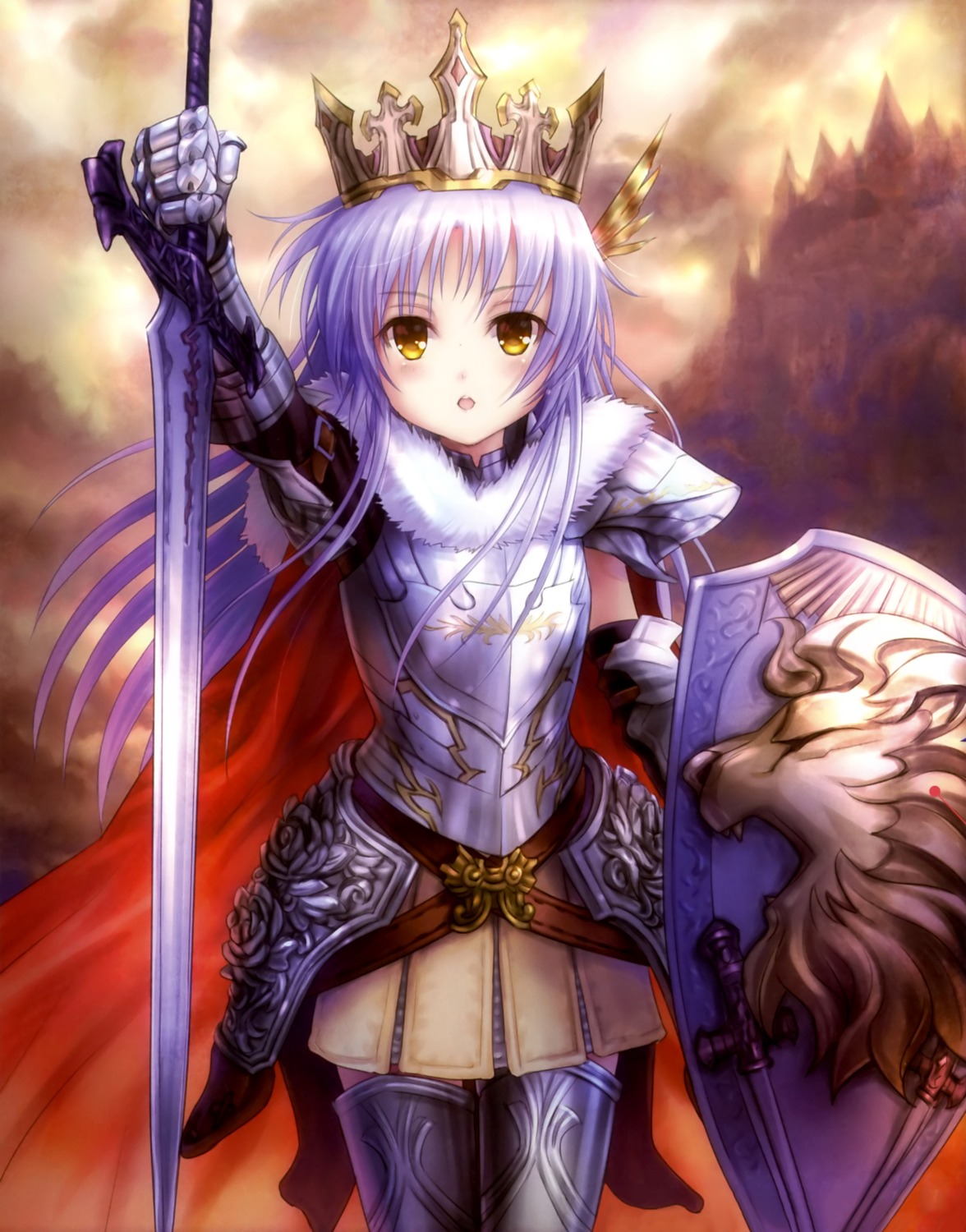 angel_beats! armor goto-p sword tenshi thighhighs