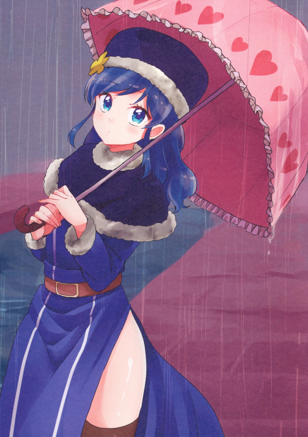 aikatsu! cosplay dress fairy_tail kiriya_aoi matsuura_asuka thighhighs umbrella