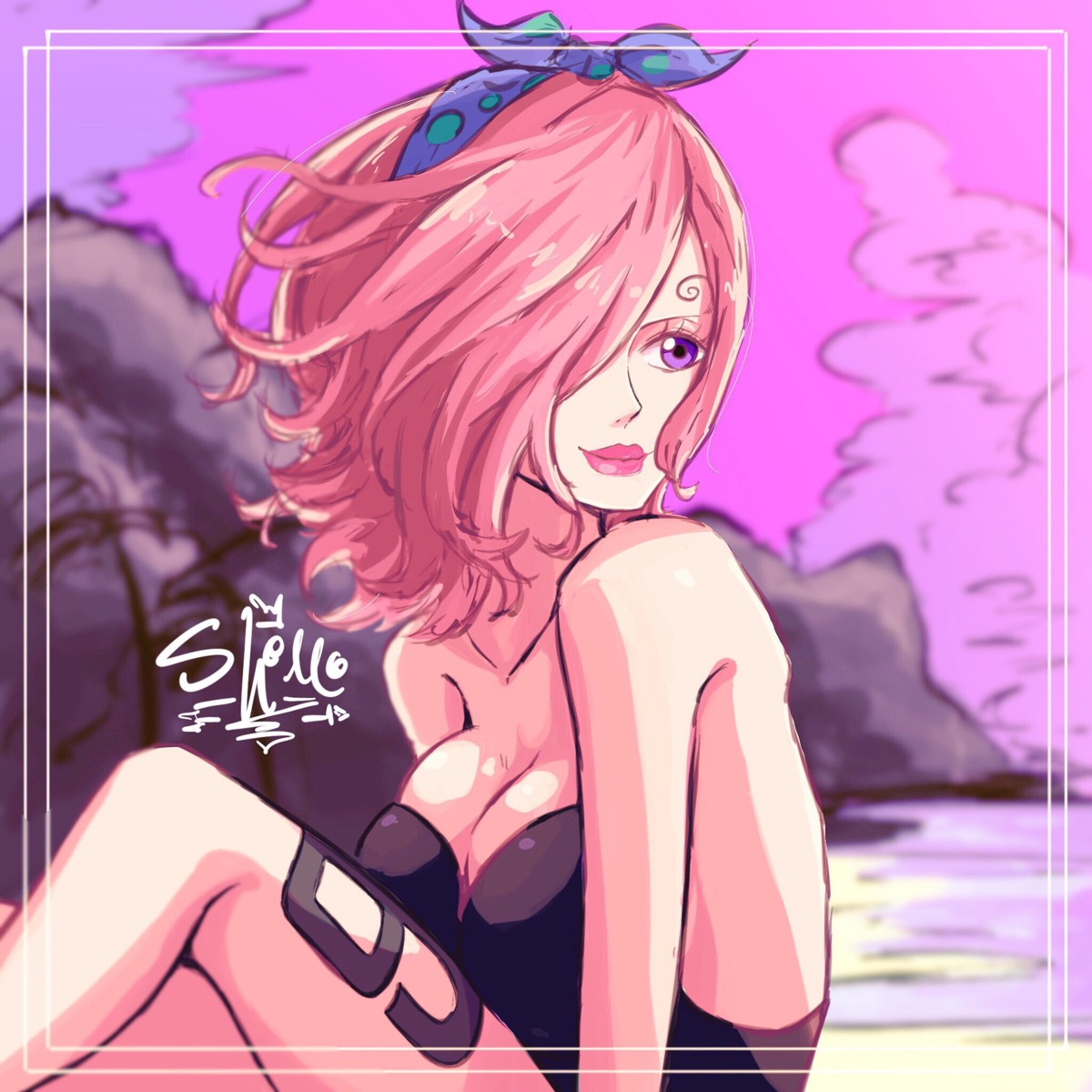 cleavage one_piece sheru_maru. swimsuits tattoo vinsmoke_reiju