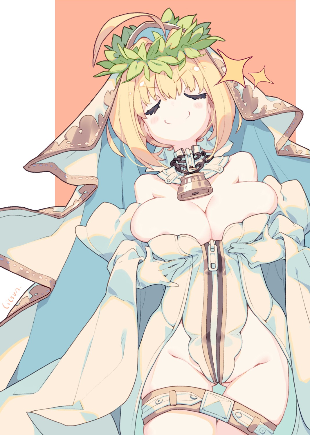 breast_hold fate/extra fate/extra_ccc fate/stay_night leotard litsvn no_bra saber_bride saber_extra
