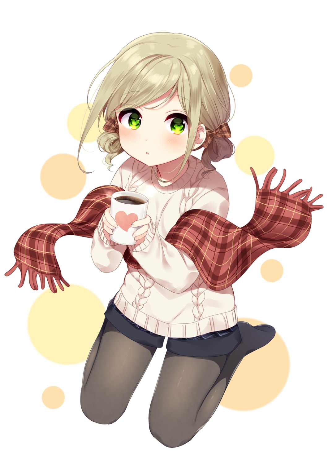 mafuyu_(chibi21) pantyhose sweater