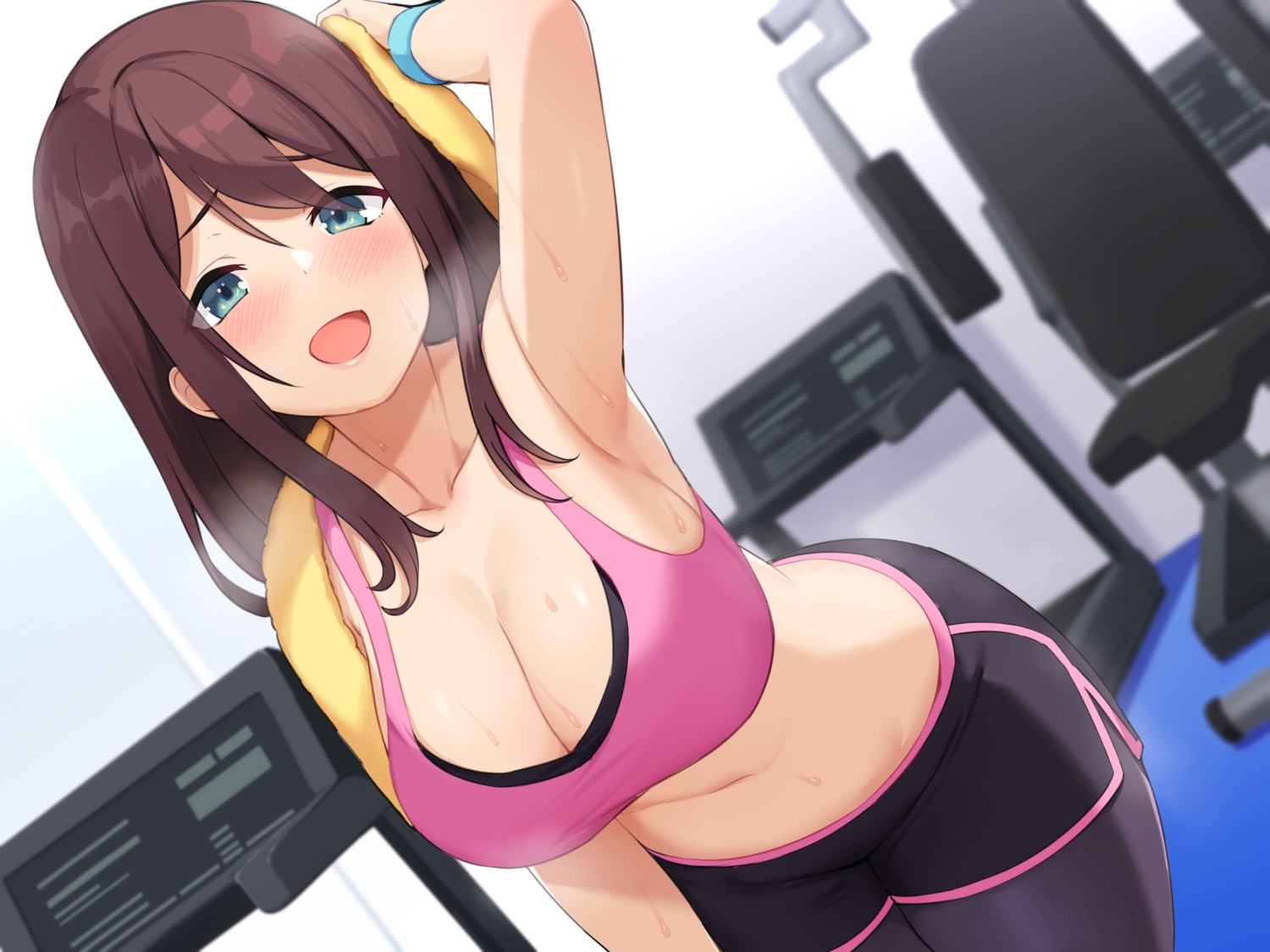 bra cleavage gym_uniform pantyhose umiharu