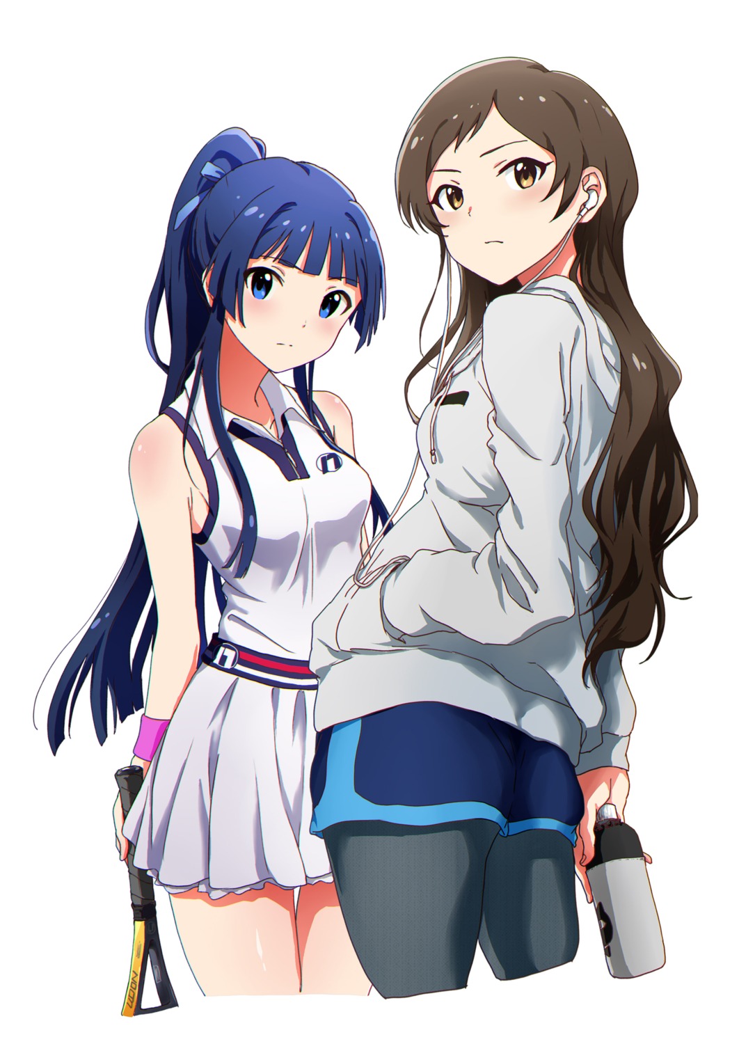 ayano_yuu kitazawa_shiho mogami_shizuka pantyhose tennis the_idolm@ster the_idolm@ster_million_live!