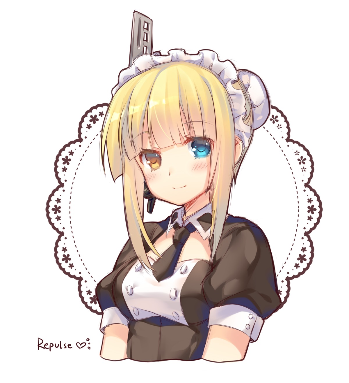 heterochromia jiang-ge maid repulse_(zhanjianshaonv) zhanjianshaonv