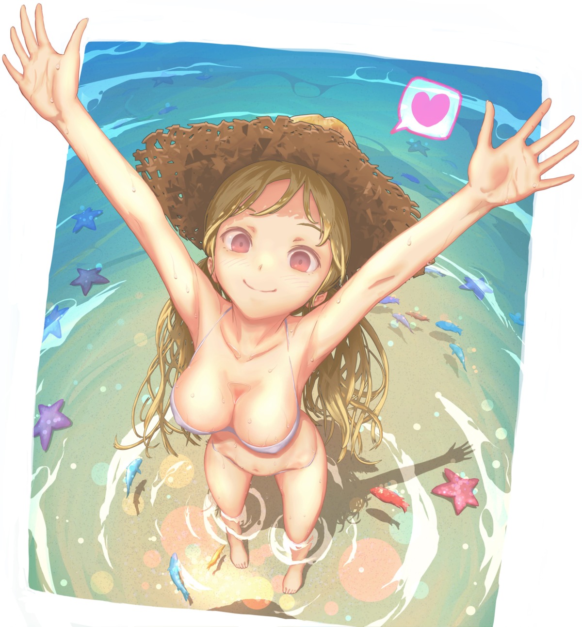 bikini cleavage erect_nipples pandarou swimsuits wet