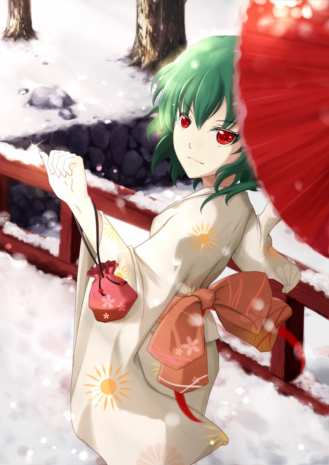 illusionk kazami_yuuka touhou yukata