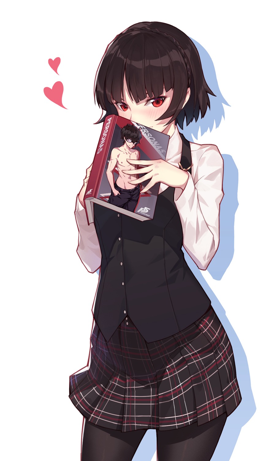 megaten nian niijima_makoto pantyhose persona persona_5 seifuku