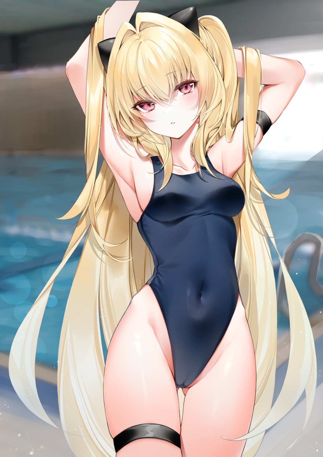 cameltoe garter golden_darkness school_swimsuit swimsuits to_love_ru to_love_ru_darkness yukineko1018