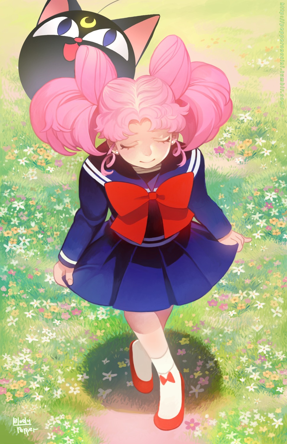 bloodypepper chibiusa luna-p sailor_moon seifuku skirt_lift