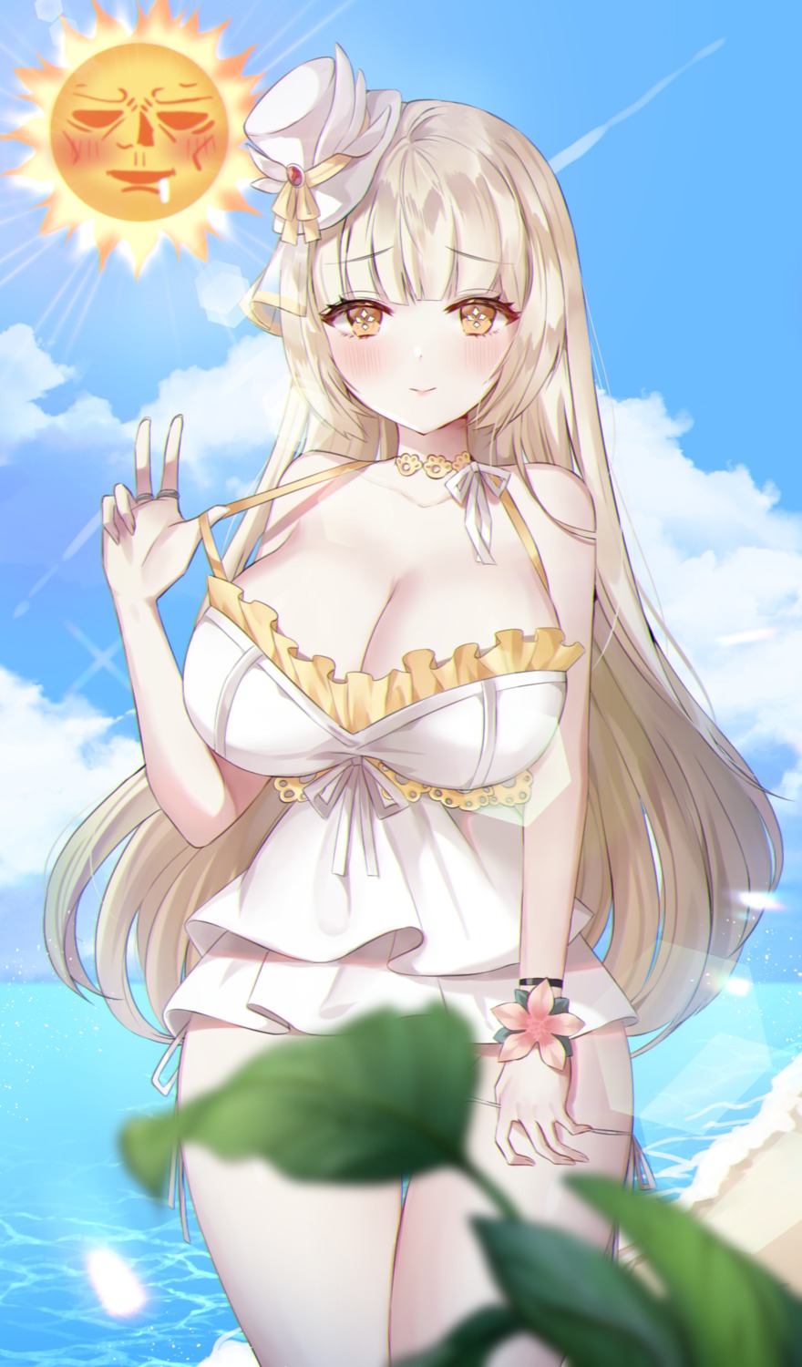 cleavage elsword poho swimsuits