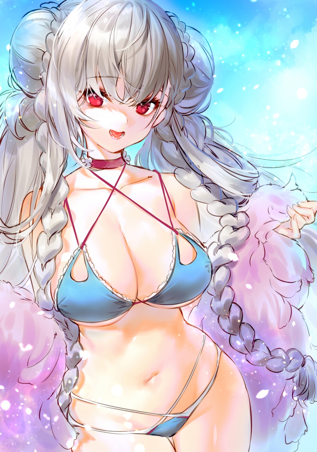 azur_lane bikini black_joa cleavage formidable_(azur_lane) swimsuits